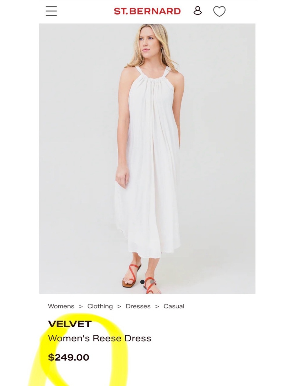 VELVET BY Graham & Spencer white gauze beach portrait Dress women’s size SMALL